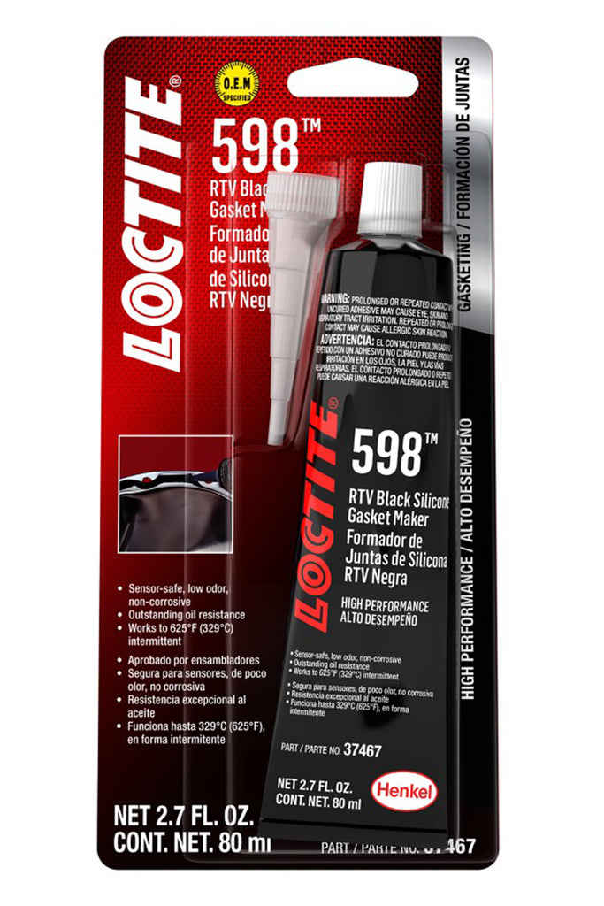 LOCTITE 491985 - RTV 598 Black Silicone 80ml/2.7oz image