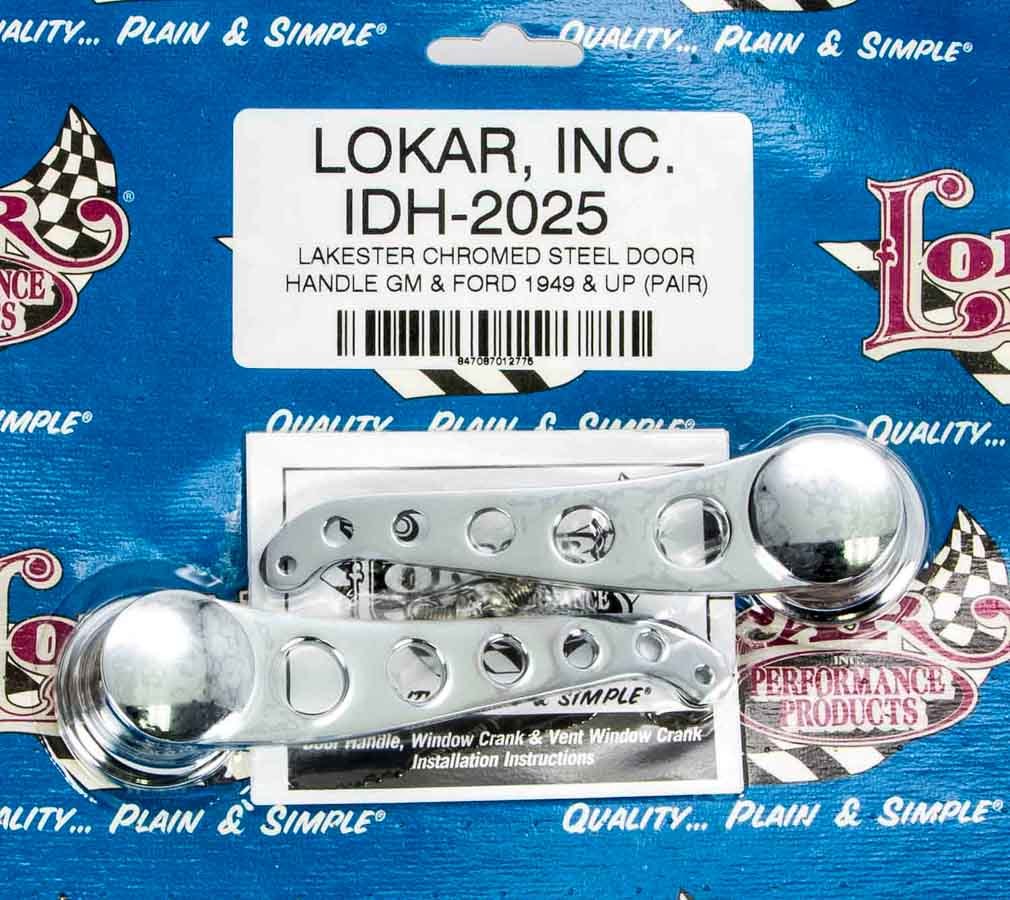 LOKAR IDH-2025 - 49-Up GM/Ford Door Handles Chrome Pair image