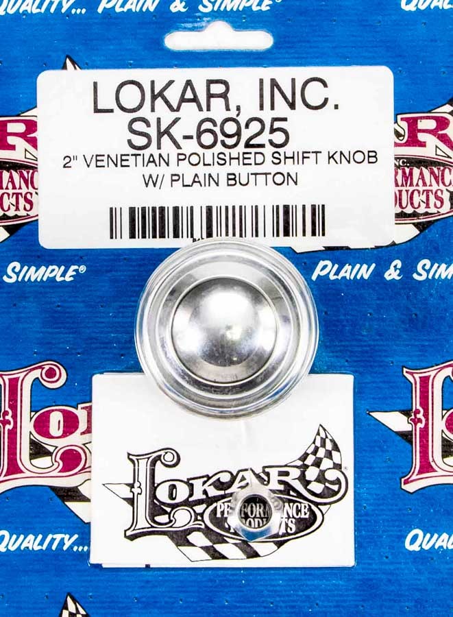 LOKAR SK-6925 - 2in Shift Knob Venetian Polished w/Button image