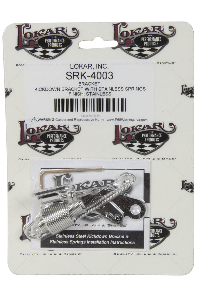 LOKAR SRK-4003 - Stainless Steel Kickdown Bracket With Stainless image