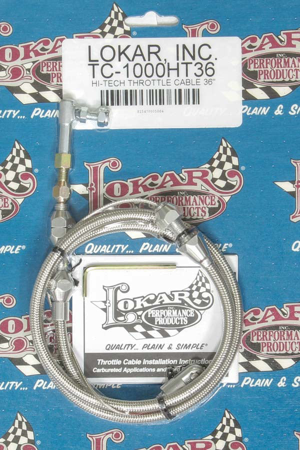 LOKAR TC-1000HT36 - Hi-Tech Throttle Cable 36in image