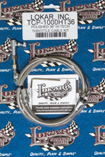 Load image into Gallery viewer, LOKAR TCP-1000HT36 - Hi-Tech Throttle Cable Kit 36in Stainless image