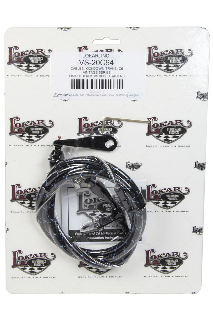LOKAR VS-20C64 - Vintage Series Ford C-6 Kickdown Cable Black image