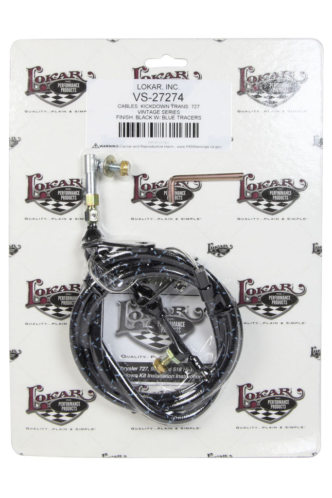 LOKAR VS-27274 - Vintage Series 727 Kickd own Cable Black Wrap image