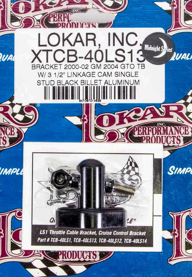 LOKAR XTCB-40LS13 - LS1 Throttle Cable Bracket Black image