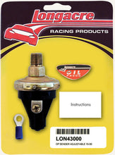 Load image into Gallery viewer, LONGACRE 52-43000 - Oil Pressure Sender 1/8in. NPT 15-50psi image