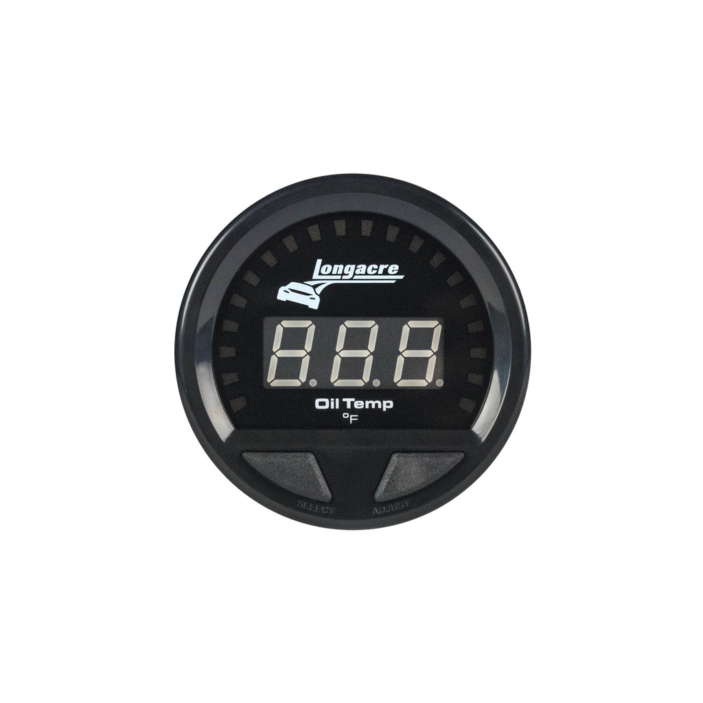 LONGACRE 52-46861 - Waterproof LED Oil Temp Gauge 100-340f image