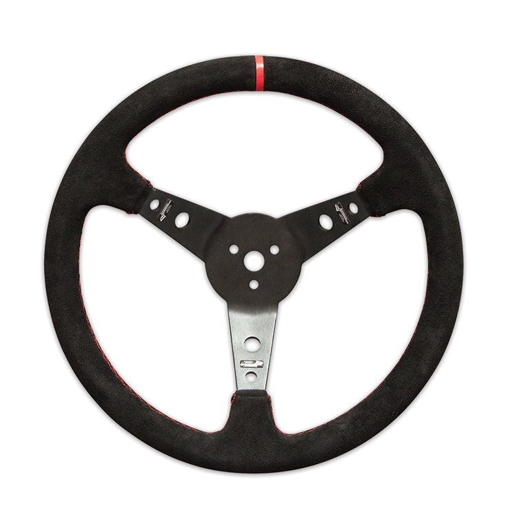 LONGACRE 52-56797 - Steering Wheel 15in Dished Suede Blk Spokes image