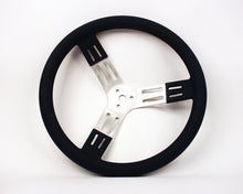 Load image into Gallery viewer, LONGACRE 52-56801 - 15in Steering Wheel Blk Alum Smooth Grip image