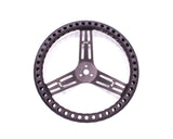 Streering Wheel 14in Dished Drilled Black