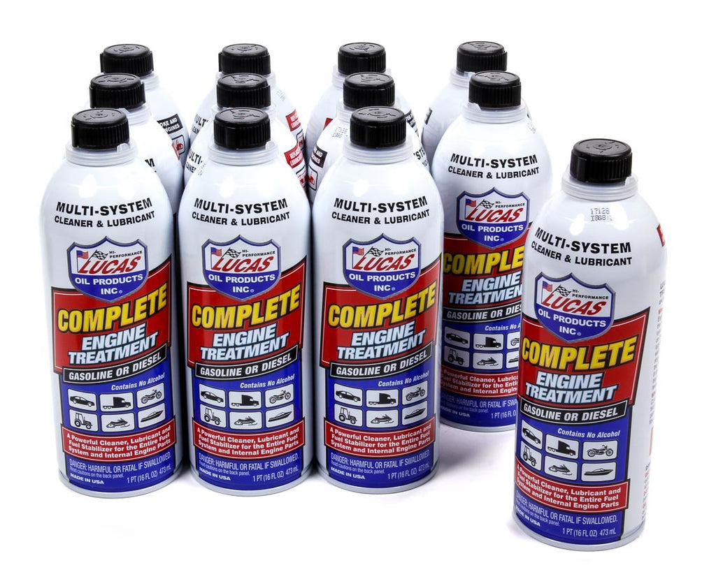 LUCAS OIL 10016-12 - Complete Engine Treat Ment Case 12 x 16 Oz image