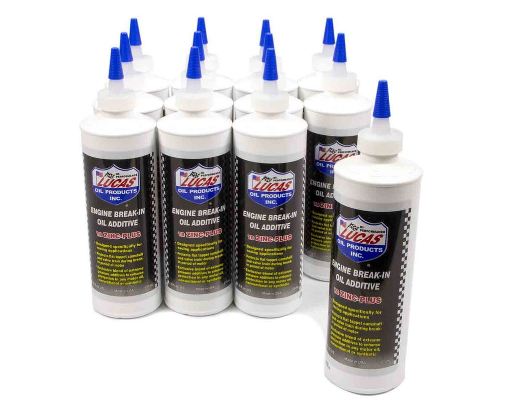 LUCAS OIL 10063-12 - Break-In Oil Additive 12x16oz w/ Zinc image