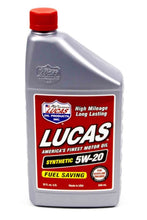 Load image into Gallery viewer, LUCAS OIL 10082 - Synthetic 5w20 Oil 1 Qt image