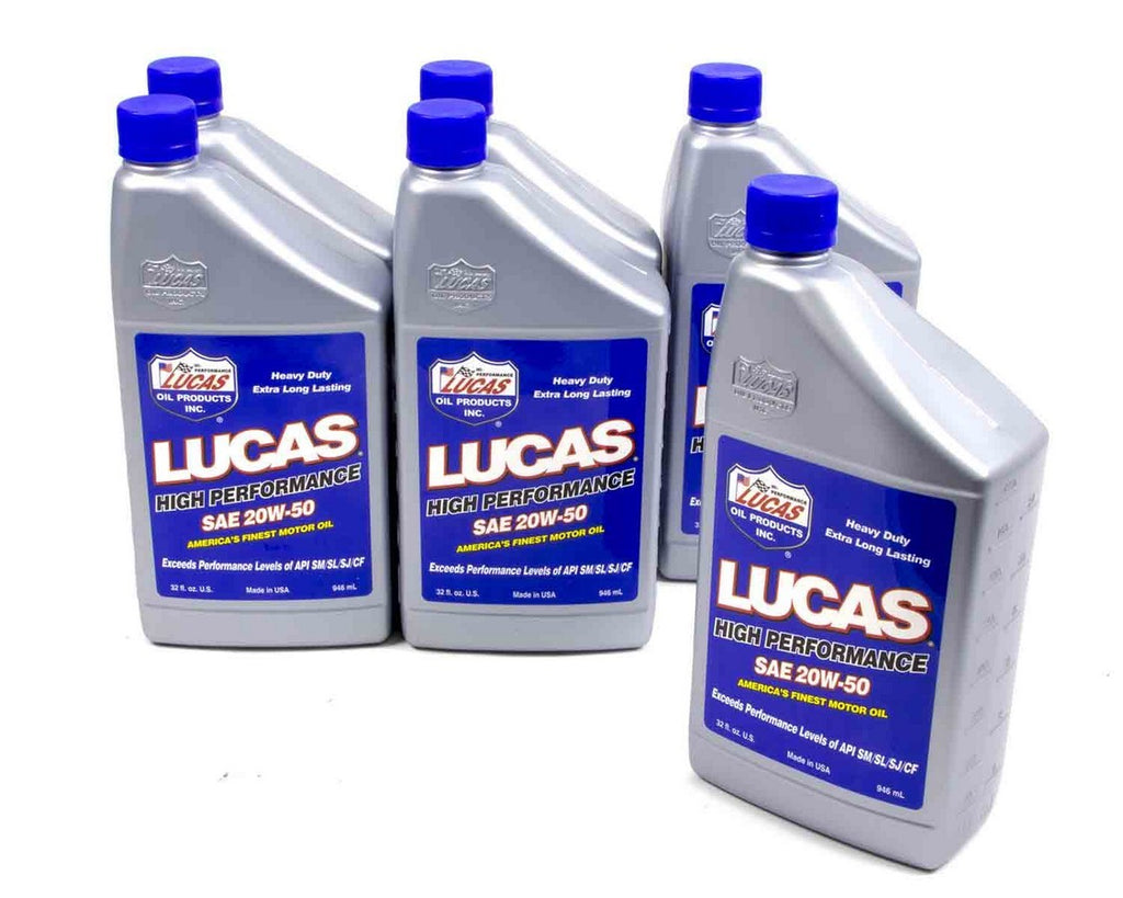 LUCAS OIL 10252-6 - 20w50 Plus Oil 6x1 Qt  image