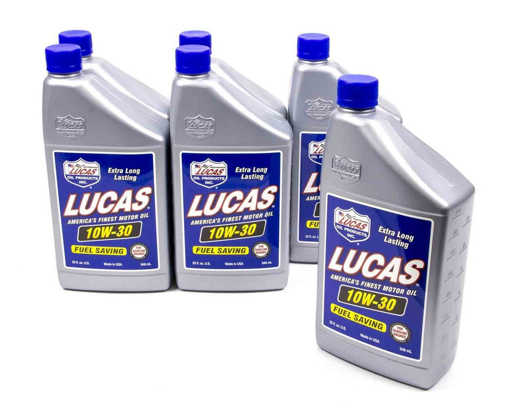 LUCAS OIL 10276-6 - SAE 10w30 Motor Oil 6x1 Quart image