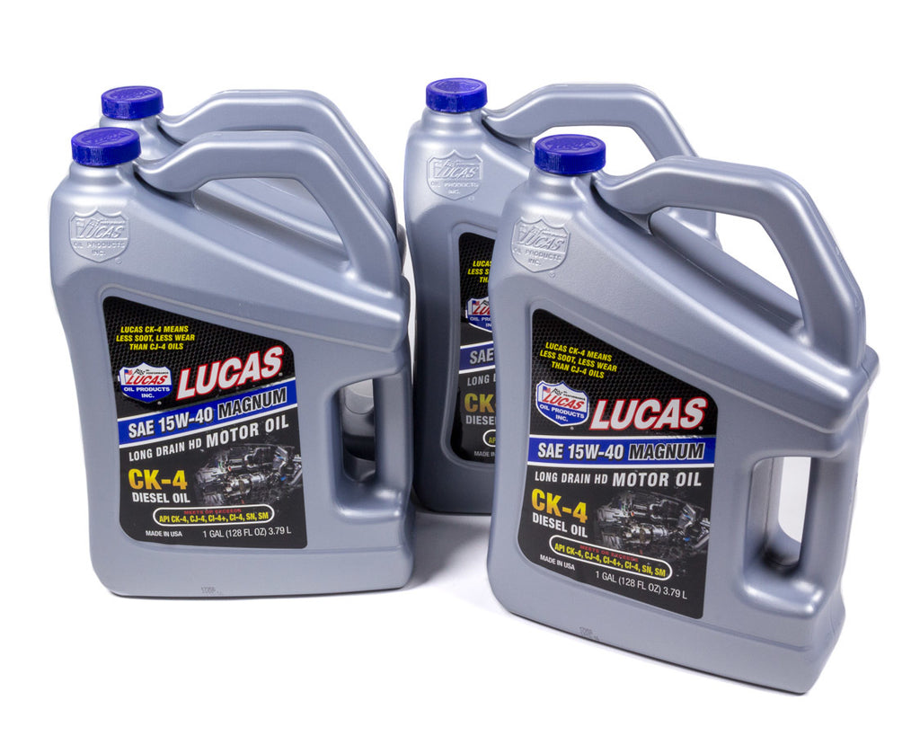 LUCAS OIL 10287-4 - SAE 15W40 Diesel Oil Case 4 x 1 Gal. image