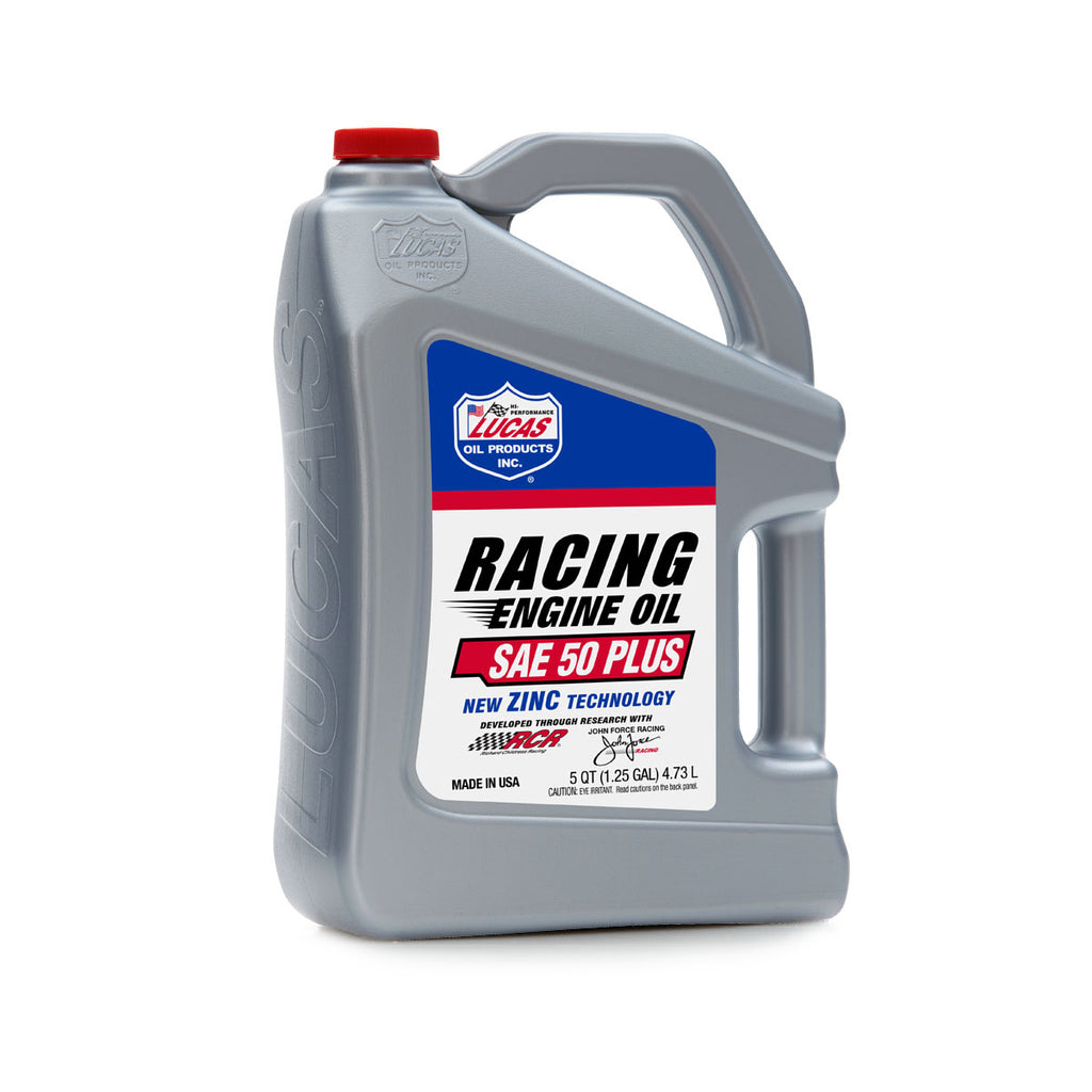 LUCAS OIL 10347 - 50 Plus Racing Motor Oil 5 Quart Bottle image