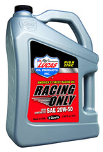 Load image into Gallery viewer, LUCAS OIL 10378 - 20w50 Semi Synthetic Racing Oil 5 Quart Jug image