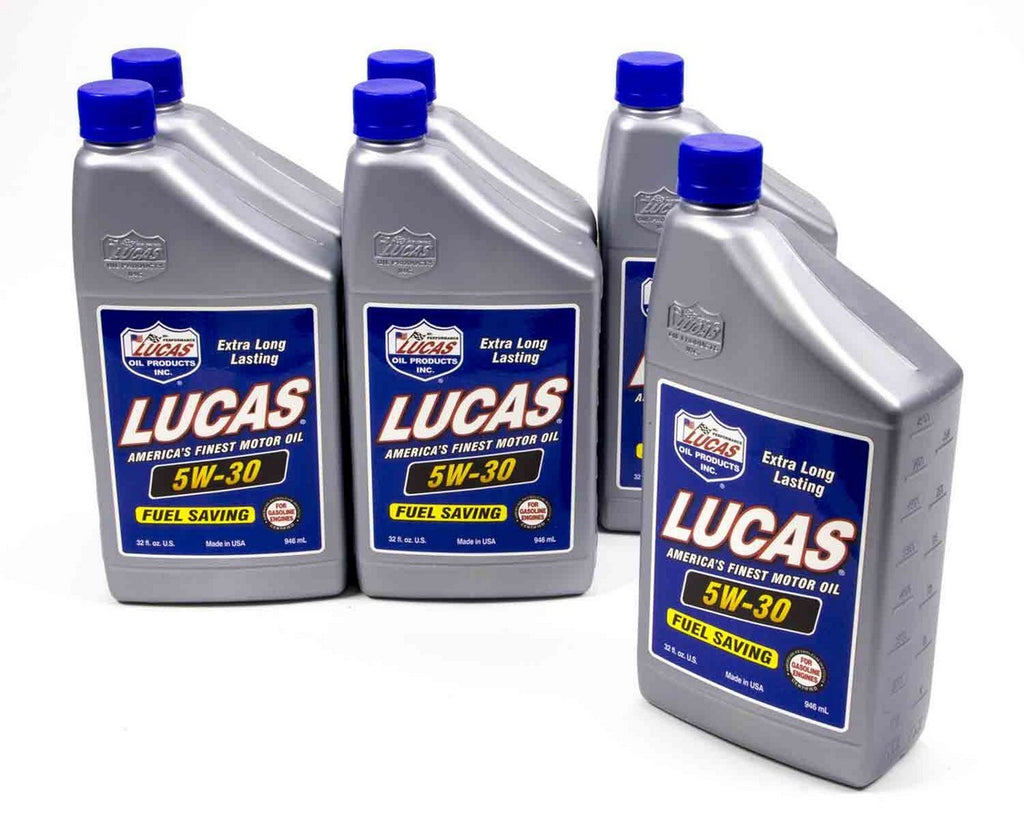 LUCAS OIL 10474-6 - SAE 5w30 Motor Oil 6x1 Quart image