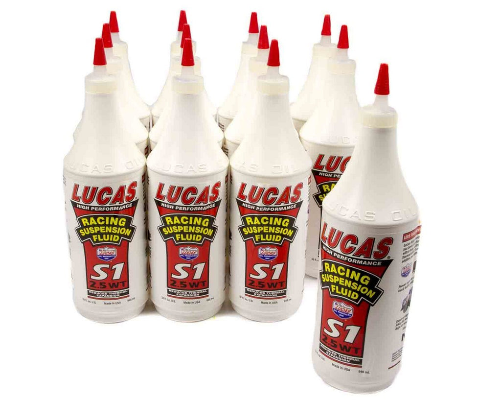 LUCAS OIL 10488-12 - Synthetic S1 Suspension Oil 2.5 WT 12x1 Qt image