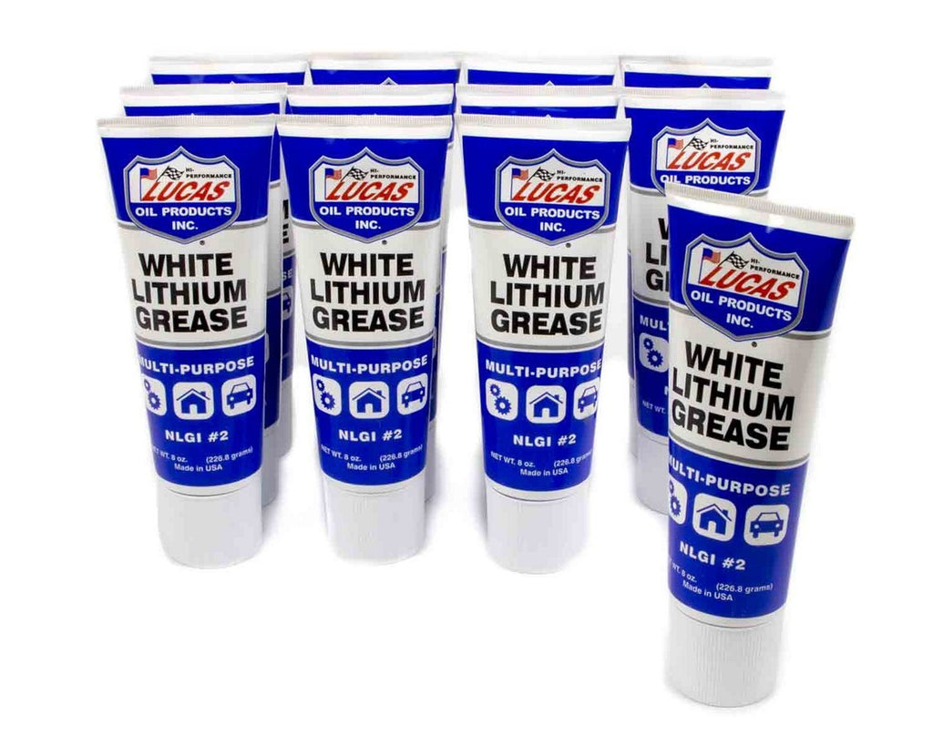 LUCAS OIL 10533-12 - White Lithium Grease 12x8 Ounce image