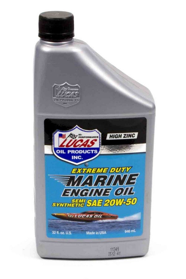 LUCAS OIL 10654 - Marine Semi-Synthetic SAE 20w50 1 Qt image