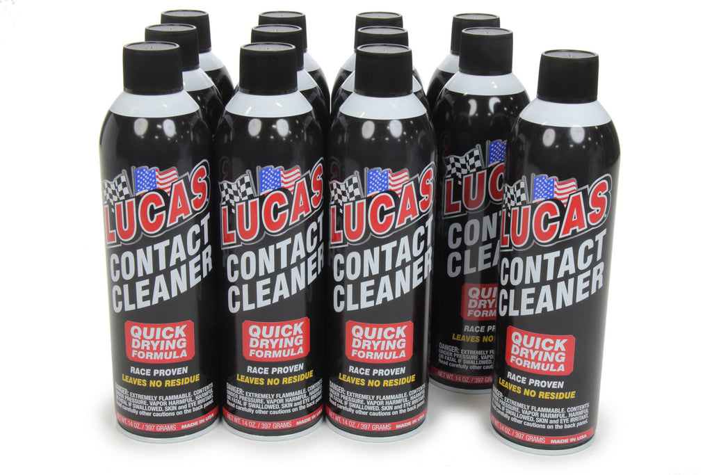 LUCAS OIL 10799-12 - Contact Cleaner Aerosol Case 12x14 Ounce Cans image