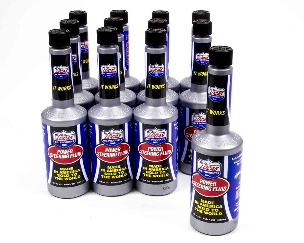 LUCAS OIL 10823-12 - Power Steering Fluid Case 12x12oz image