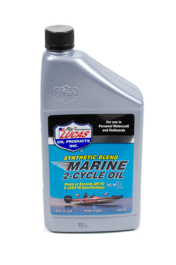 LUCAS OIL 10860 - Marine Oil 2 Cycle 1 Qt. Synthetic Blend image