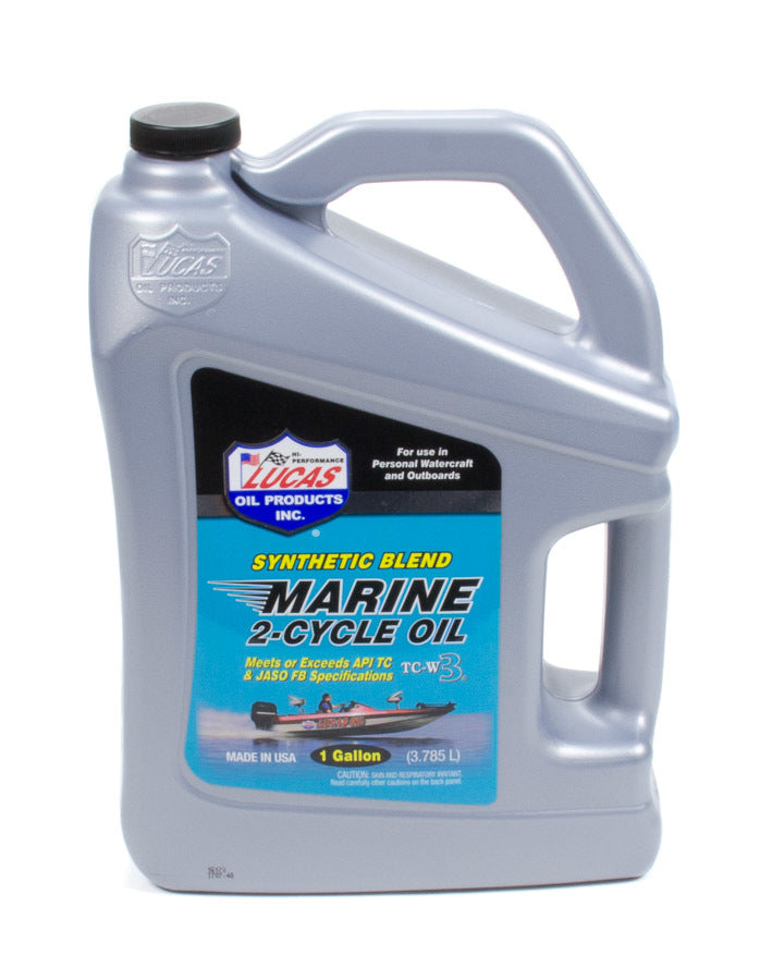 LUCAS OIL 10861 - Marine Oil 2 Cycle 1 Gal Synthetic Blend image