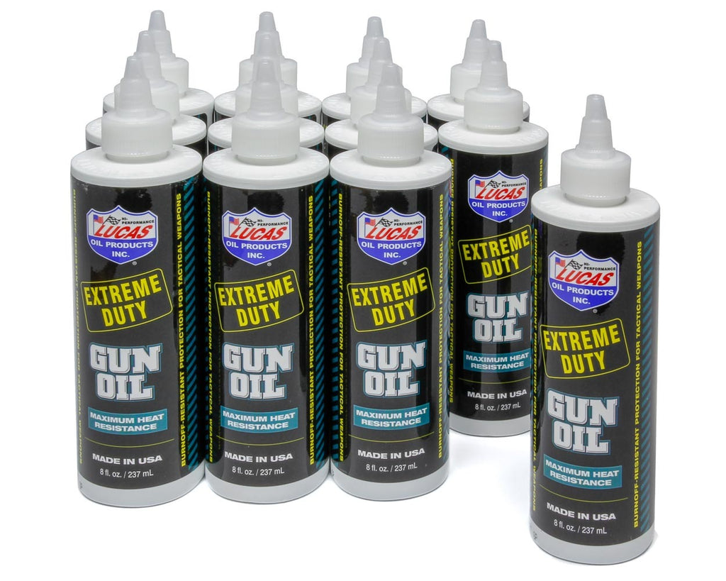 LUCAS OIL 10870-12 - Extreme Duty Gun Oil Case 12 x 8 Ounce image