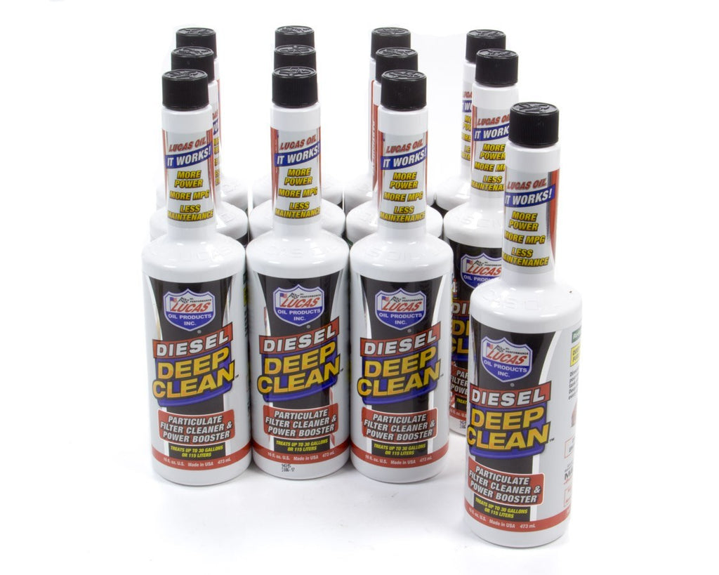 LUCAS OIL 10872-12 - Diesel Deep Clean Fuel Additive Case 12x16oz. image