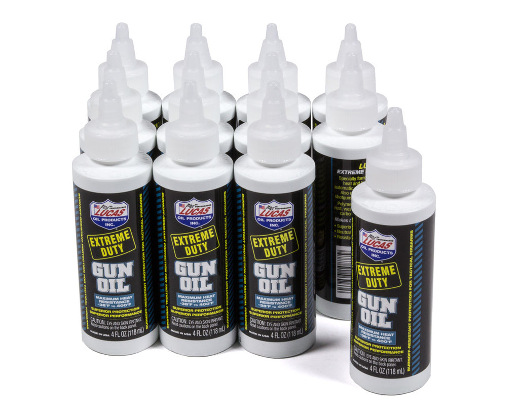 LUCAS OIL 10877-12 - Extreme Duty Gun Oil Case 12 x 4 Ounce image