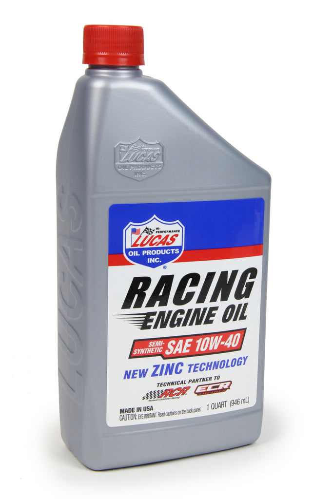 LUCAS OIL 10943 - 10w40 Semi Synthetic Racing Oil 1 Quart image