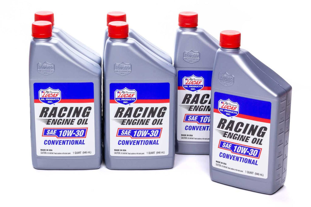 LUCAS OIL 11016-6 - SAE Racing Oil 10w30 Case 6 x 1qt image