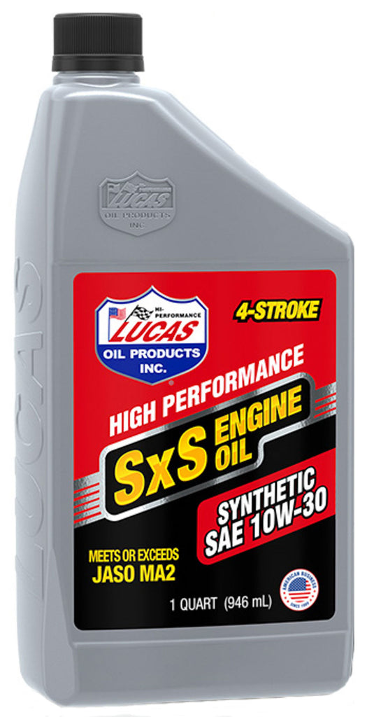 LUCAS OIL 11204 - Synthetic 10w30 SXS Oil 1 Quart image