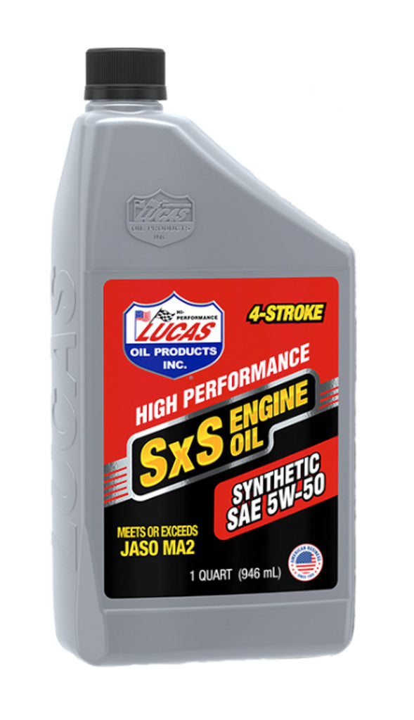 LUCAS OIL 11208 - Synthetic 5w50 SXS Oil 1 Quart image