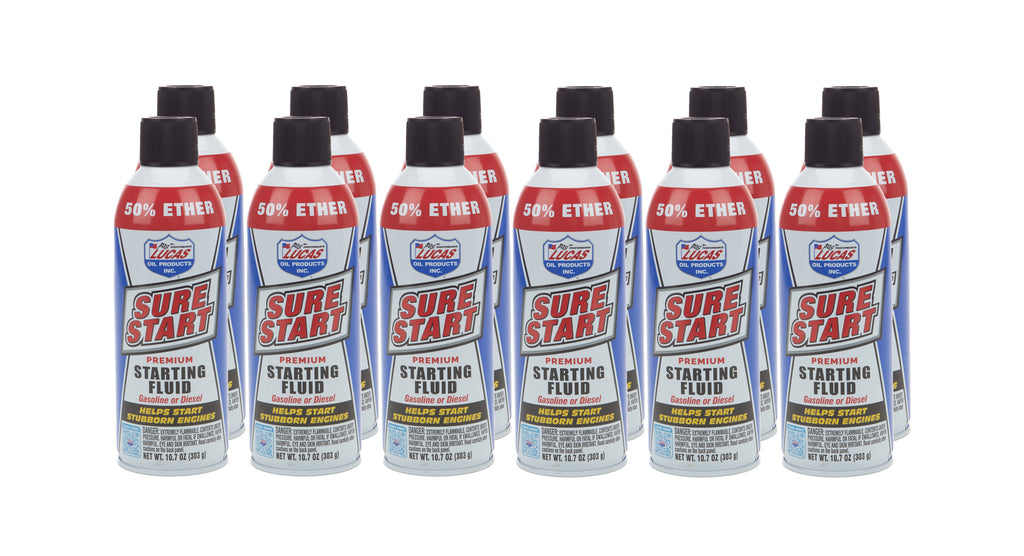 LUCAS OIL 11238-12 - Sure Start Starting Flui d Case 12 x 10.7 Ounce image