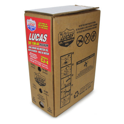 LUCAS OIL 18065 - Synthetic SAE 15W40 CK-4 Oil 6 Gallon Bag In Box image