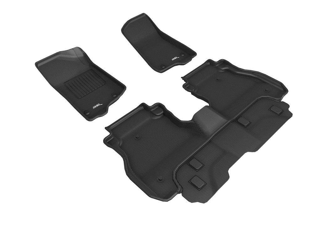 3D MAXPIDER L1JP02201509 - Jeep Gladiator 20-  Kagu Floor Liner 1&2 Rows Blk image