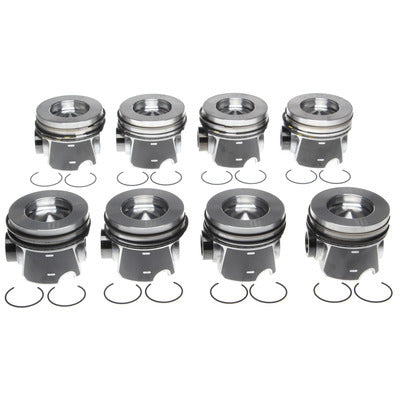MAHLE ORIGINAL/CLEVITE 2243666WR075MM - Piston Set w/Rings Ford 6.4L Diesel 8pk image