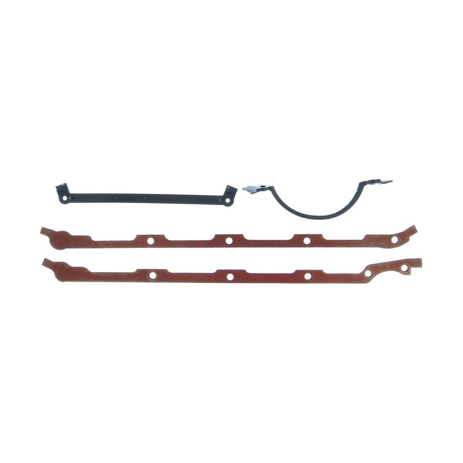 MAHLE ORIGINAL/CLEVITE OS32513 - Oil Pan Gasket Set - BBC Gen-4 Notched Side Rail image