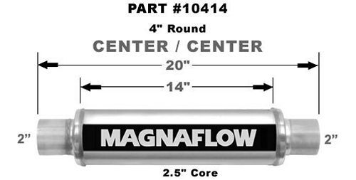 MAGNAFLOW PERF EXHAUST 10414 - Stainless Steel Muffler  image