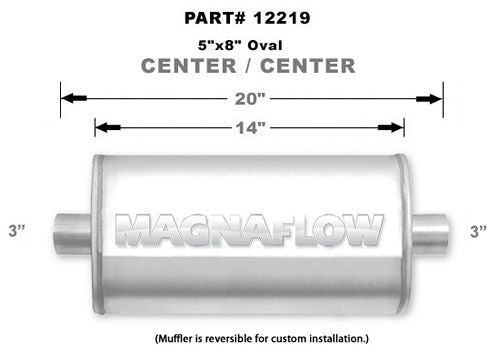 MAGNAFLOW PERF EXHAUST 12219 - Stainless Steel Muffler  image