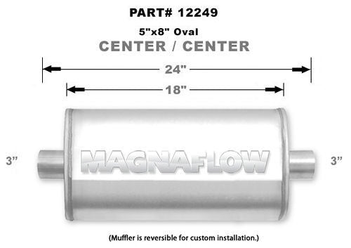 MAGNAFLOW PERF EXHAUST 12249 - Stainless Steel Muffler  image