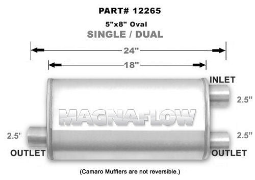 MAGNAFLOW PERF EXHAUST 12265 - Stainless Steel Muffler  image