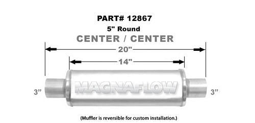 MAGNAFLOW PERF EXHAUST 12867 - Stainless Steel Muffler  image