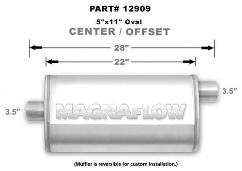 MAGNAFLOW PERF EXHAUST 12909 - Stainless Steel Muffler  image