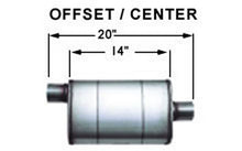 Load image into Gallery viewer, MAGNAFLOW PERF EXHAUST 13219 - Stainless Muffler 3in Center In / Offset Out image