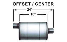 Load image into Gallery viewer, MAGNAFLOW PERF EXHAUST 13259 - Stainless Muffler 3in Center In / Offset Out image